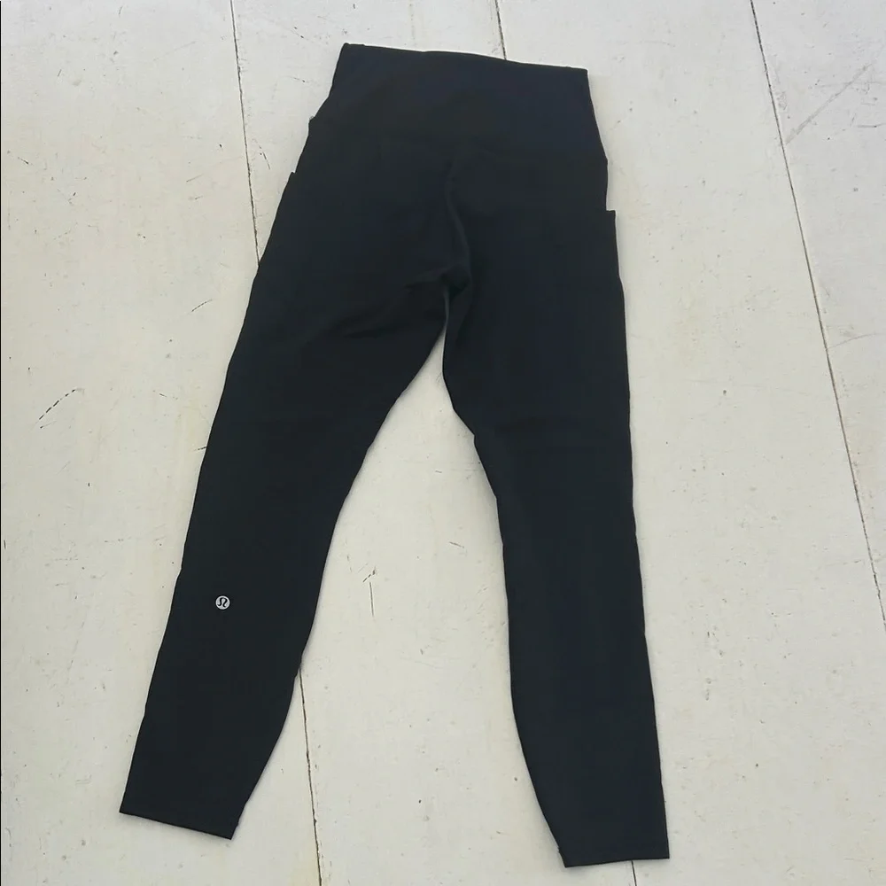 Lululemon high rise waist with pockets sz Small women’s Black Leggings - Picture 6 of 6